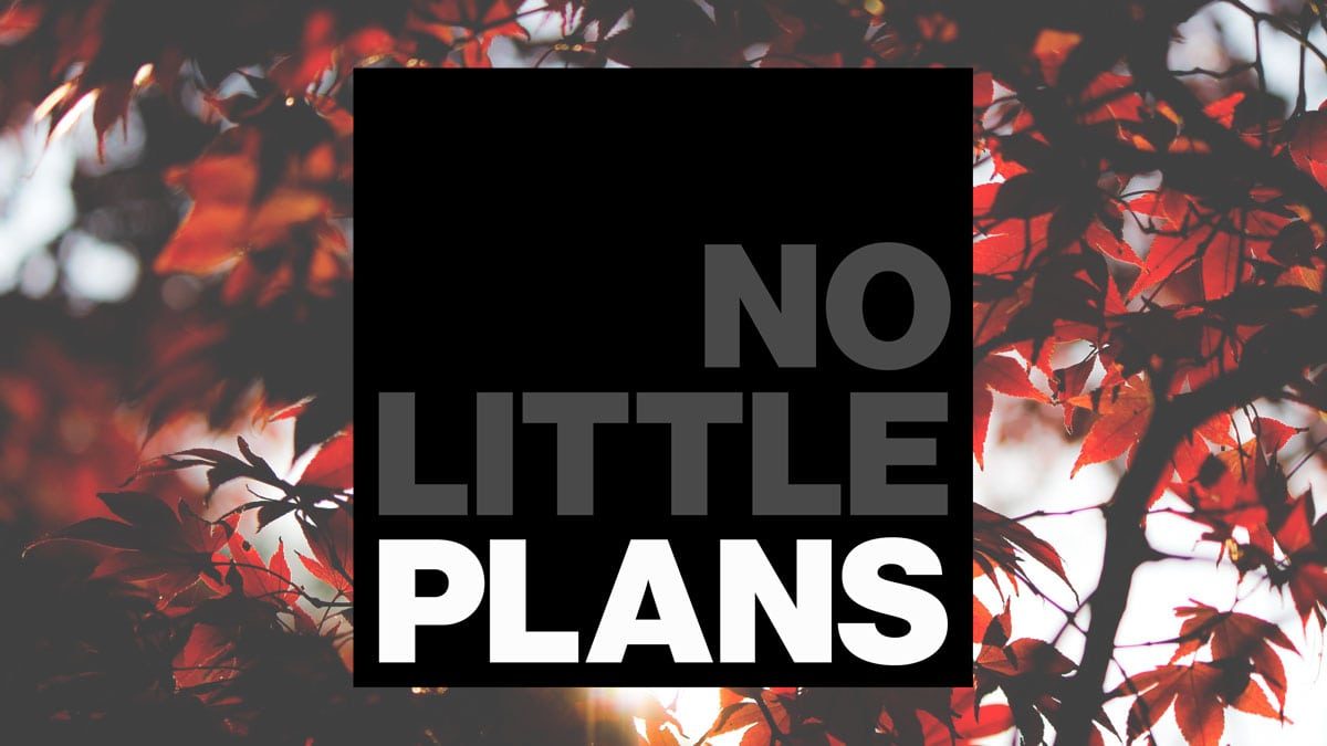 No Little Plans banner art